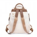 White Chic Metropolis Backpack: Elegance Meets Versatility