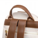 White Chic Metropolis Backpack: Elegance Meets Versatility