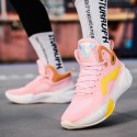 Pink High-Top Performance Basketball Sneakers