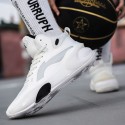 White High-Top Performance Basketball Sneakers