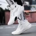 White High-Top Performance Basketball Sneakers