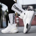 White High-Top Performance Basketball Sneakers