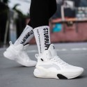 White High-Top Performance Basketball Sneakers